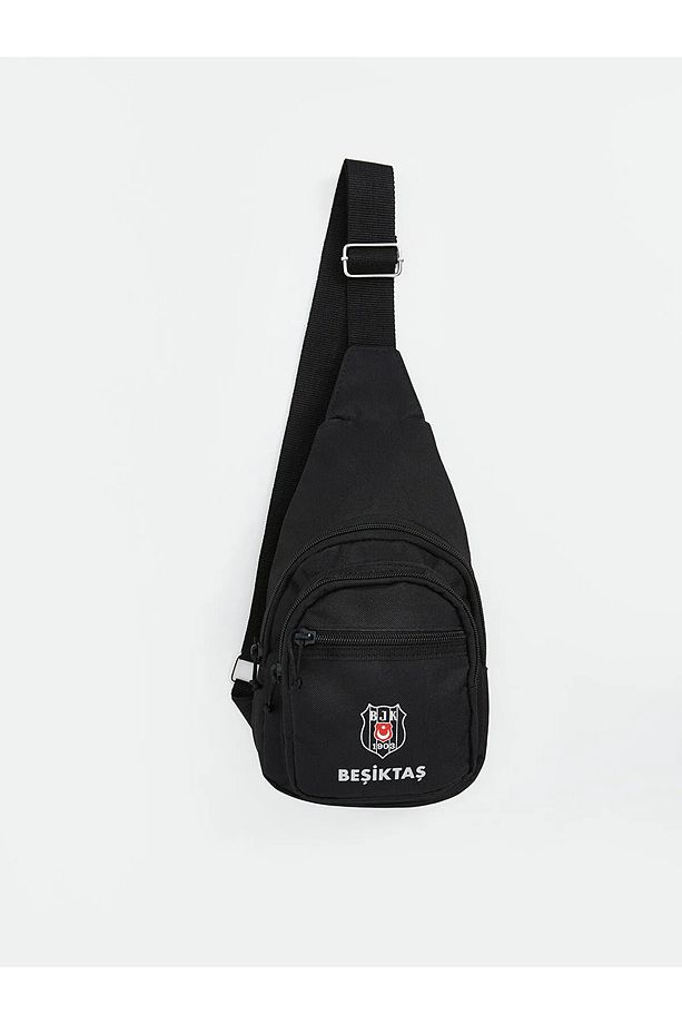 LCW ACCESSORIES Siyah Beşiktaş Baskılı Erkek Göğüs Çantası AS - 1