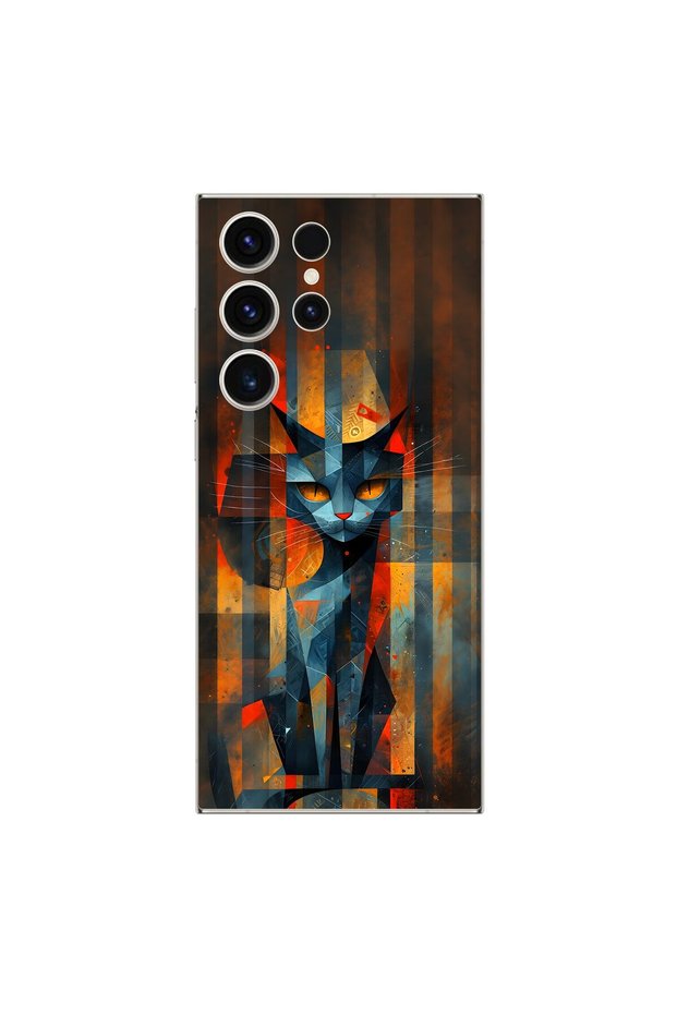 Samsung Galaxy S23 Ultra Compatible Transparent Case Aesthetic 2 Design