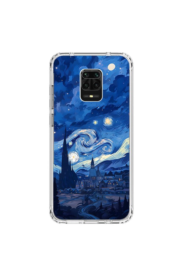 حافظة شفافة متوافقة مع هاتف Xiaomi Redmi Note 9 Pro مع 8 تصميمات جمالية