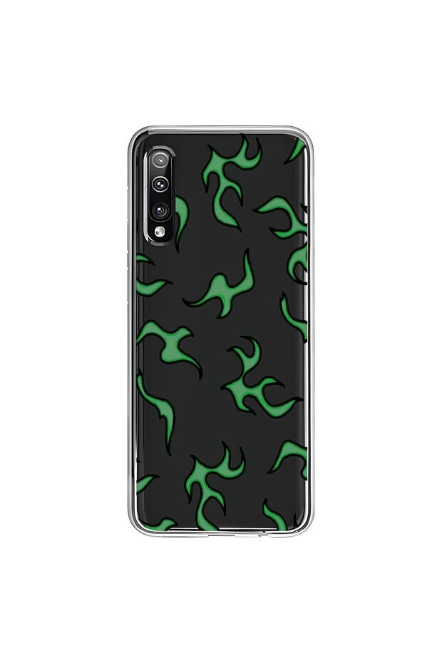 Samsung Galaxy A50 Compatible Transparent Case with Wallpaper 5 Designs