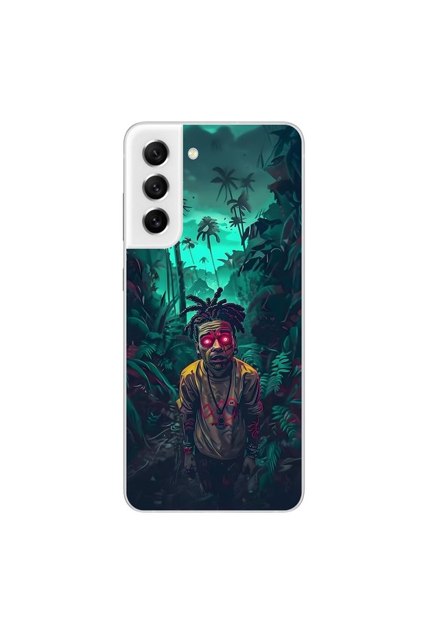 Samsung Galaxy S21 Fe Compatible Transparent Case Aesthetic 7 Design