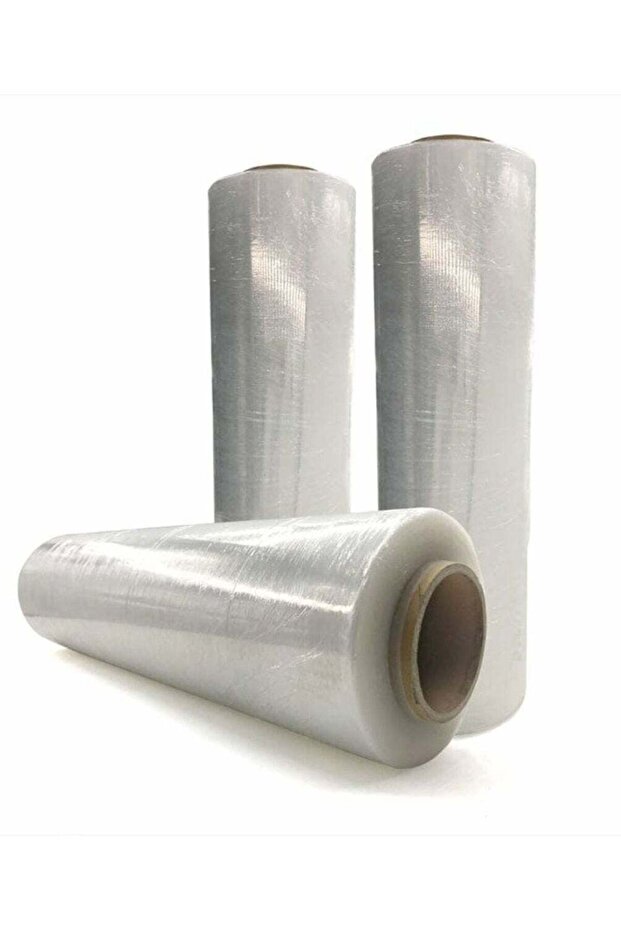 3 Piece Stretch Wrapping Film 3 Kg Roll Clear 50 Cm Length