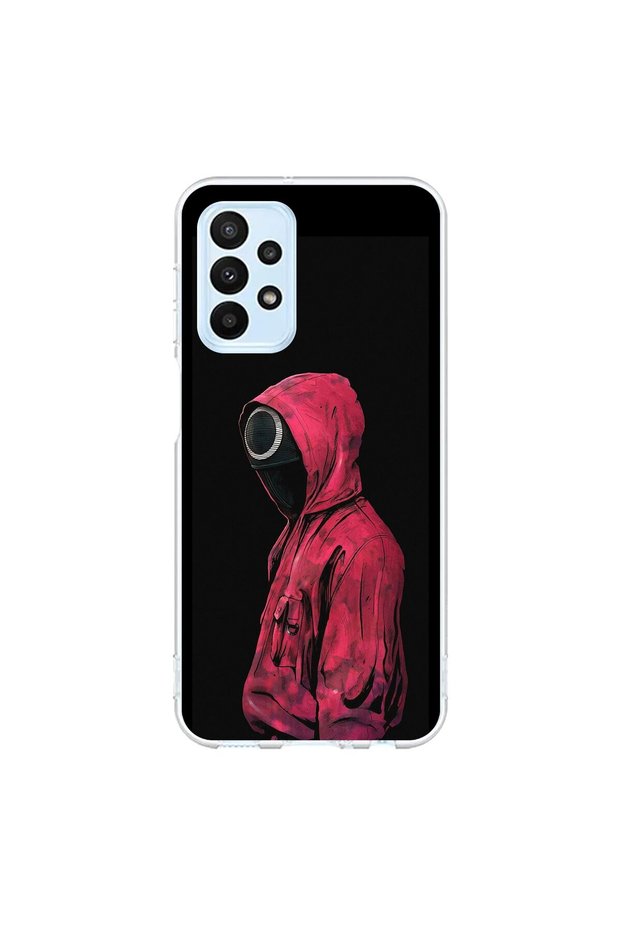 Samsung Galaxy A23 Compatible Transparent Case with S Q g Design