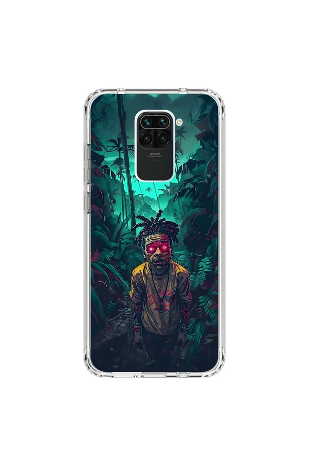حافظة شفافة متوافقة مع هاتف Xiaomi Redmi Note 9 مع 7 تصميمات جمالية