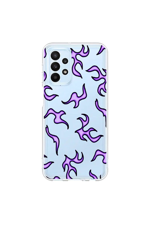 Samsung Galaxy A23 Compatible Transparent Case with Wallpaper 3 Designs