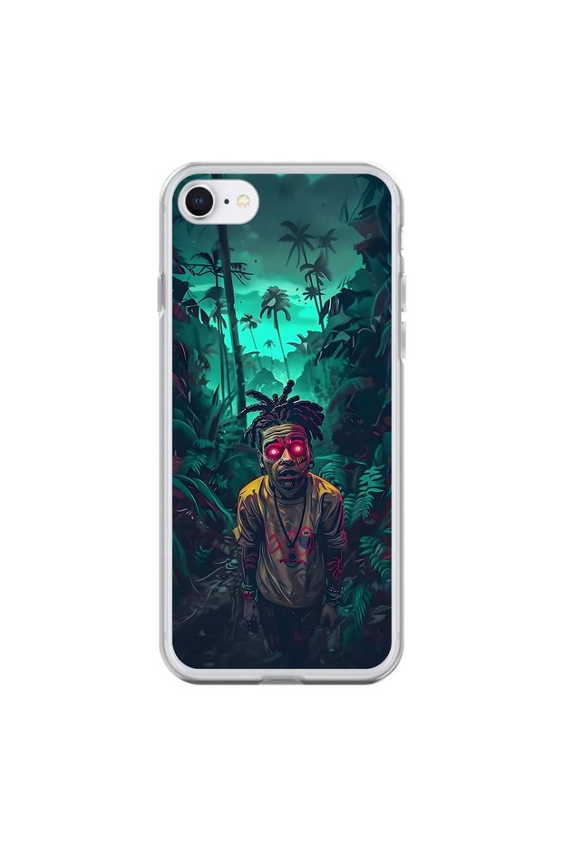 iPhone 6 Plus Compatible Transparent Case Aesthetic 7 Design