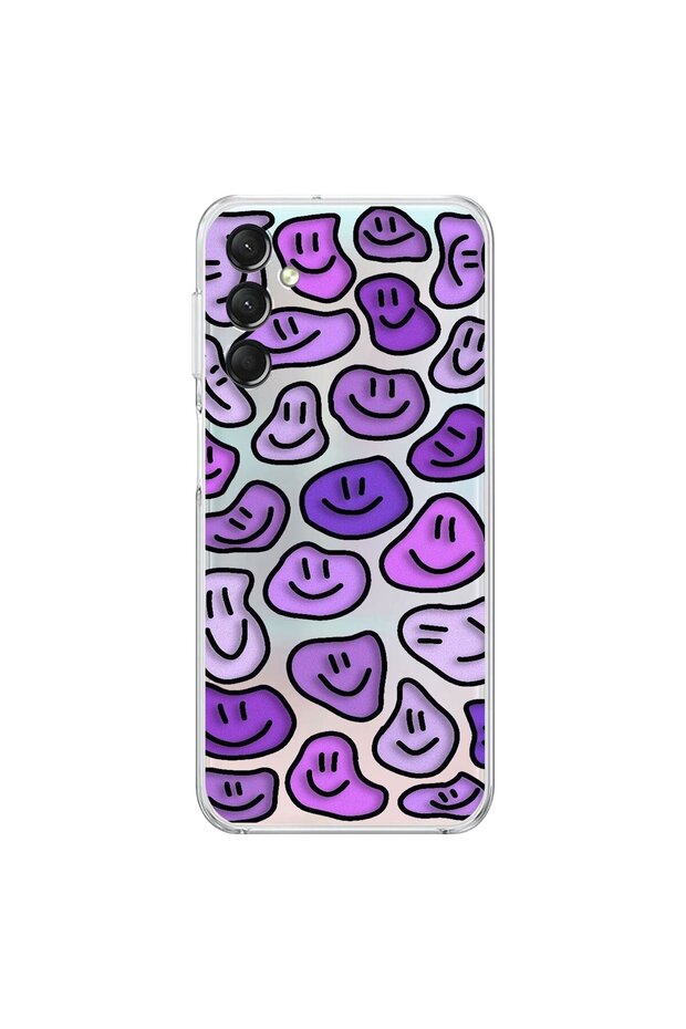 Samsung Galaxy A14 Compatible Transparent Case with Wallpaper 6 Designs