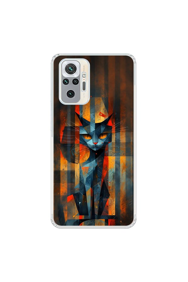 حافظة شفافة متوافقة مع هاتف Xiaomi Redmi Note 10 Pro بتصميمين جماليين