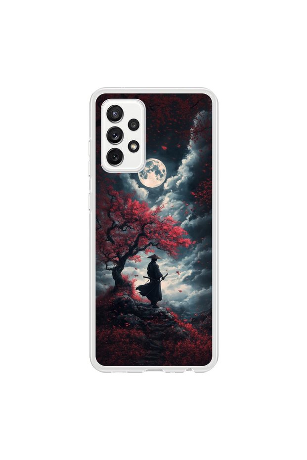 Samsung Galaxy A72 Compatible Transparent Case Samurai 2 Design