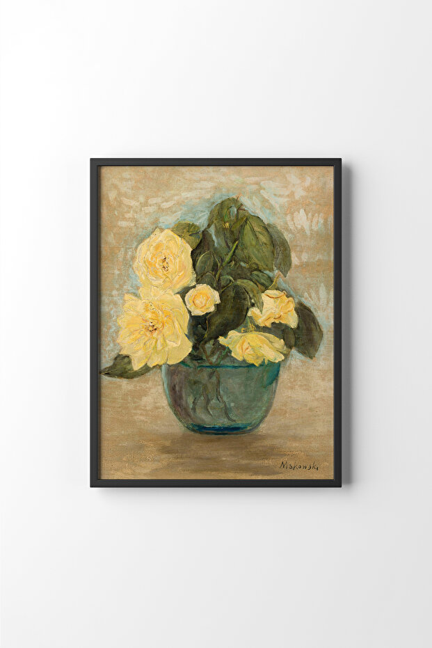 Sarı Güller - Siyah Çerçeve - 1