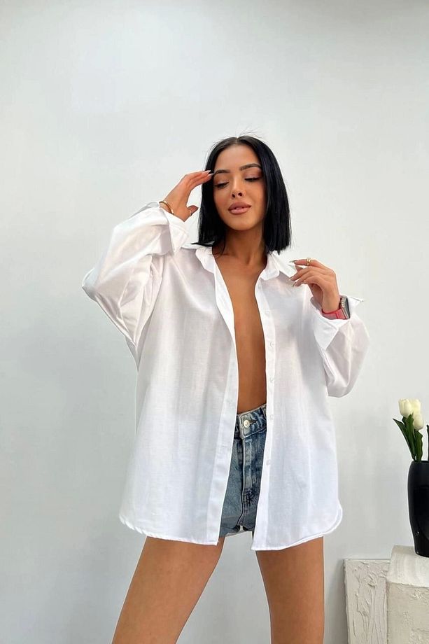 LCW %100 keten premium unisex gömlek eş kombin gömleği - 2
