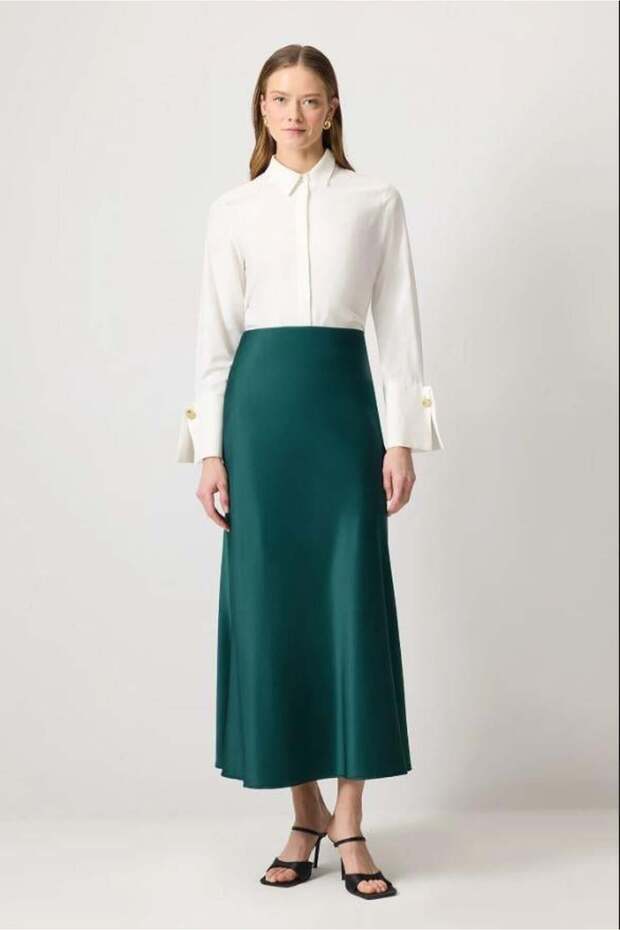 Basic Saten Etek Yeşil - 1