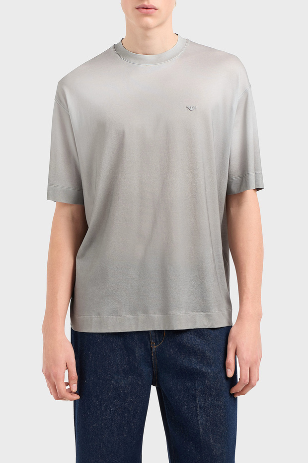 Oversize Fit Crew Neck Logo t Shirt Men t Shirt Em001116 Af10017 F8104