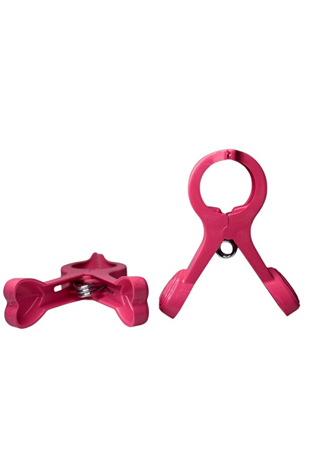 Pink 4-Piece Multi-Purpose Beach Chaise Lounge and Table Latch Set, Comfortable and Stylish for Use - 4