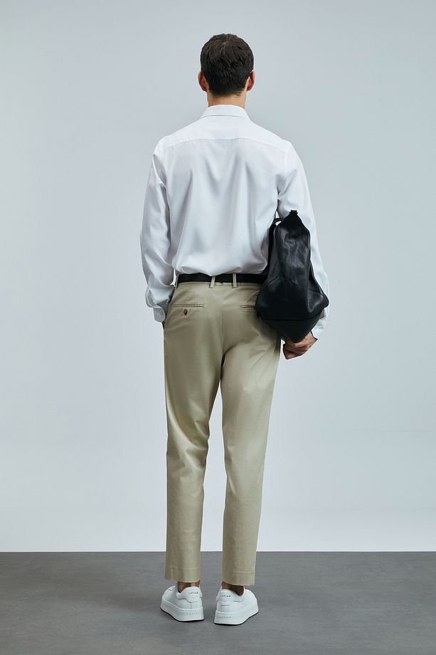Plus Smart Erkek Chino Pantolon Slim Fit Deve Tüyü - 6