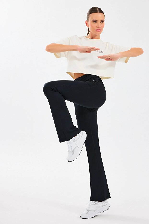 Basic Flare Kadın Tayt - 3