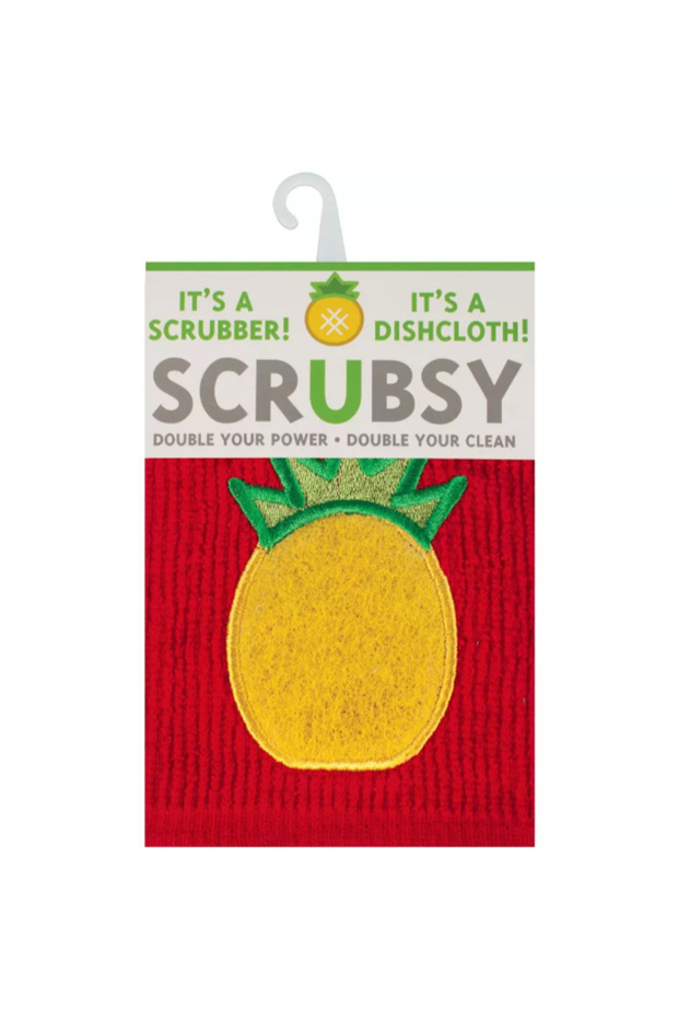 Pineapple Scrubsy Scrubber Dish Cloth 12 x 12 Inch