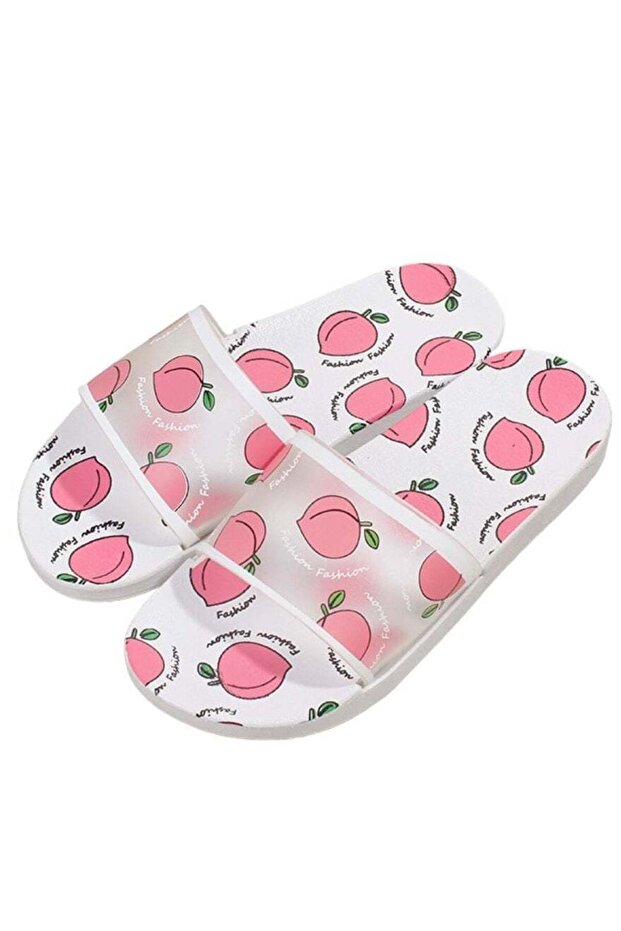 Peach Print Fashion Slide Sandals 36-37