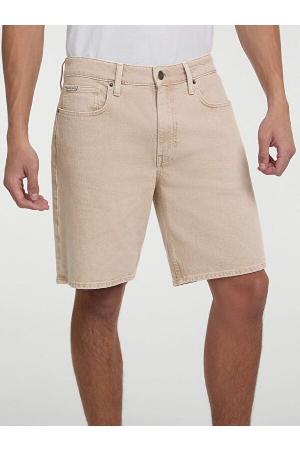 Jeans Regular Unisex Regular Fit Şort - 5