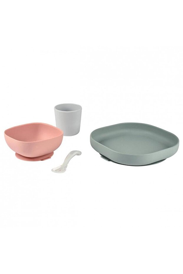 Beaba 4-piece silicone dinner set Eucalyptus - 2