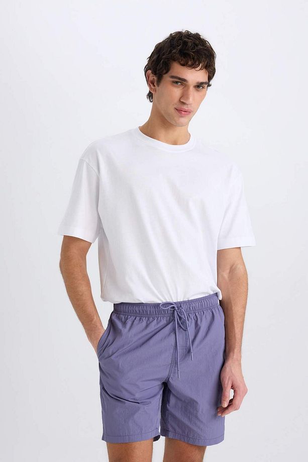 Regular Fit File Astarlı Diz Üstü Deniz Şortu E0978AX25HS - 3