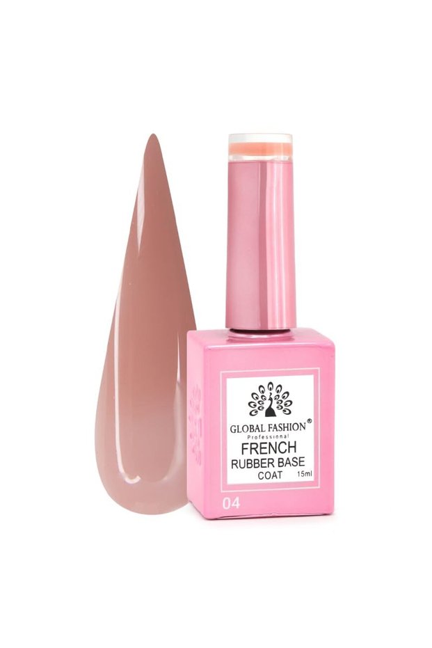 Professional French Rubber Base Coat 15ml – Chip-Resistant, Long-Lasting Gel Base for Mani/Pedi
