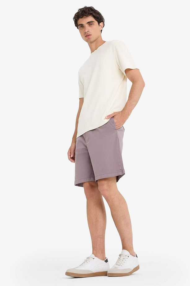 Baggy Fit Beli Bağcıklı Bermuda Şort E1047ax25sm - 2