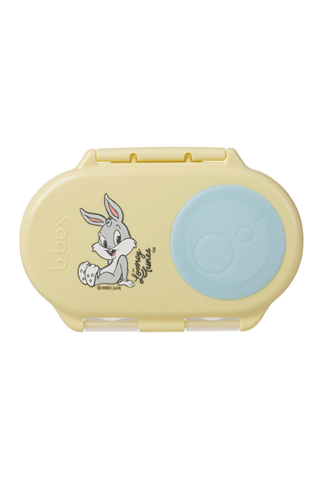 B.Box Looney Tunes Snackbox, Mini Bento Lunch Box With 2 Leakproof Compartments, Ideal For Toddlers