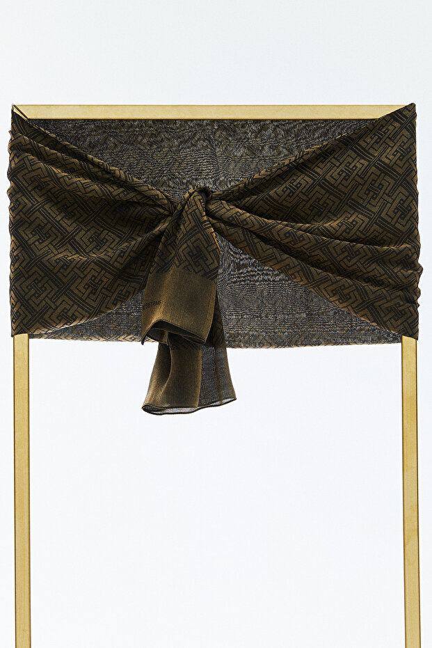 Labirent Desenli Şal - 1