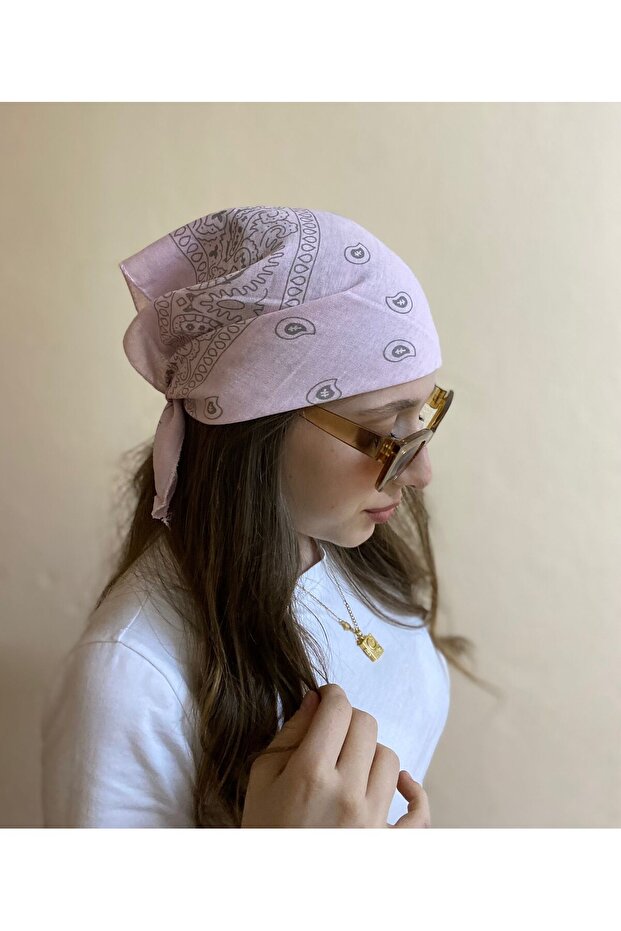 Unisex Ethnic Patterned Bandana - Summer Hair Accessory - Scarf - Gift