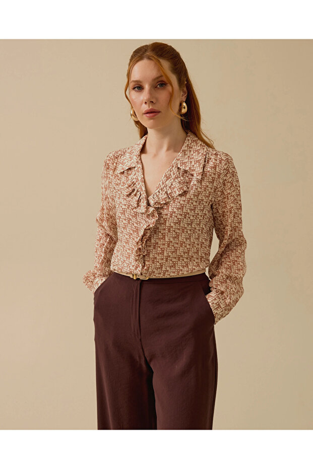 Seçil Şık Gömlek -242510011 Bej - 3