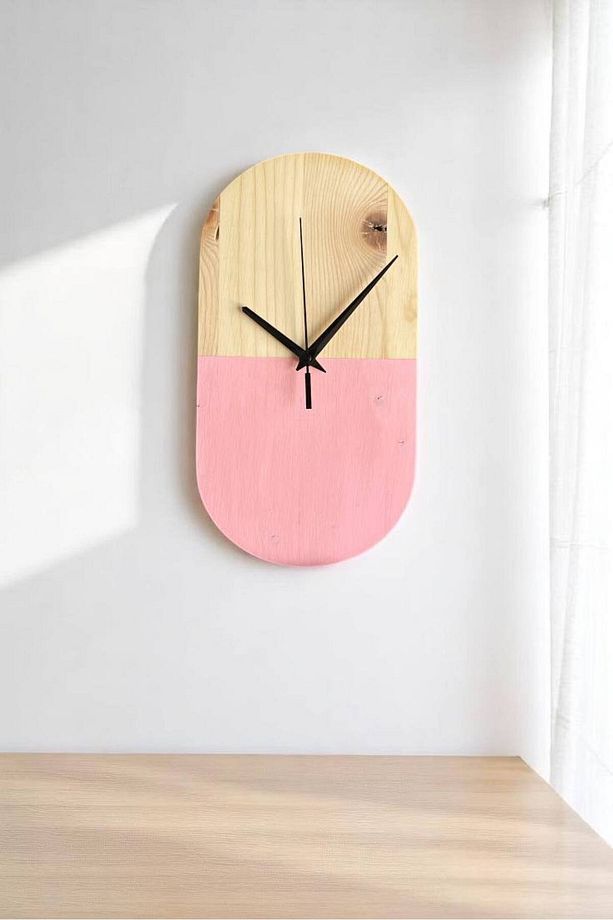 Bohem Minimalist Ahşap Saat - 4