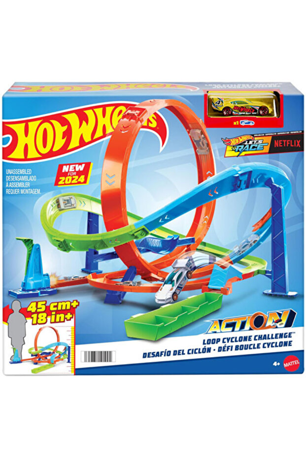 Set de joaca Hot Wheels Action, Loop Cyclone Challenge - 1