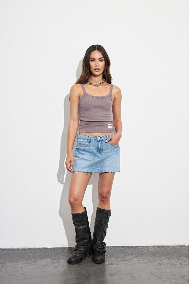 Fitilli Askılı Basic Atlet - 5