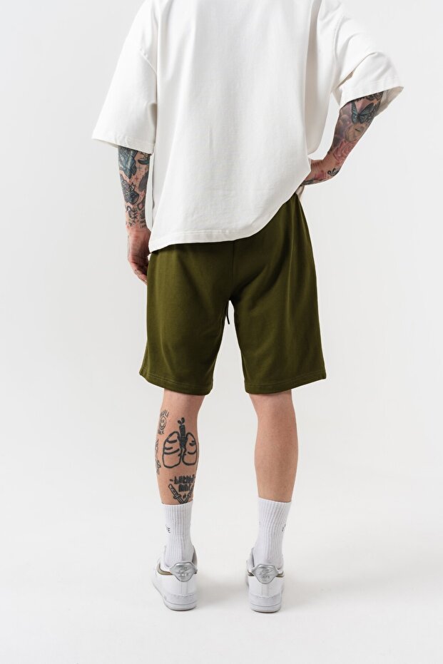 System Patch Detay Oversize Şort - 4