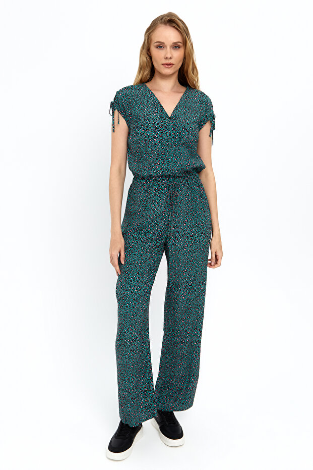 Jakarlı Yeşil Tulum - 2