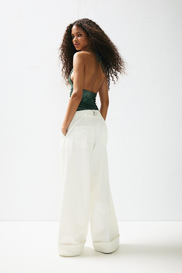 Batik desenli halter üst - 4