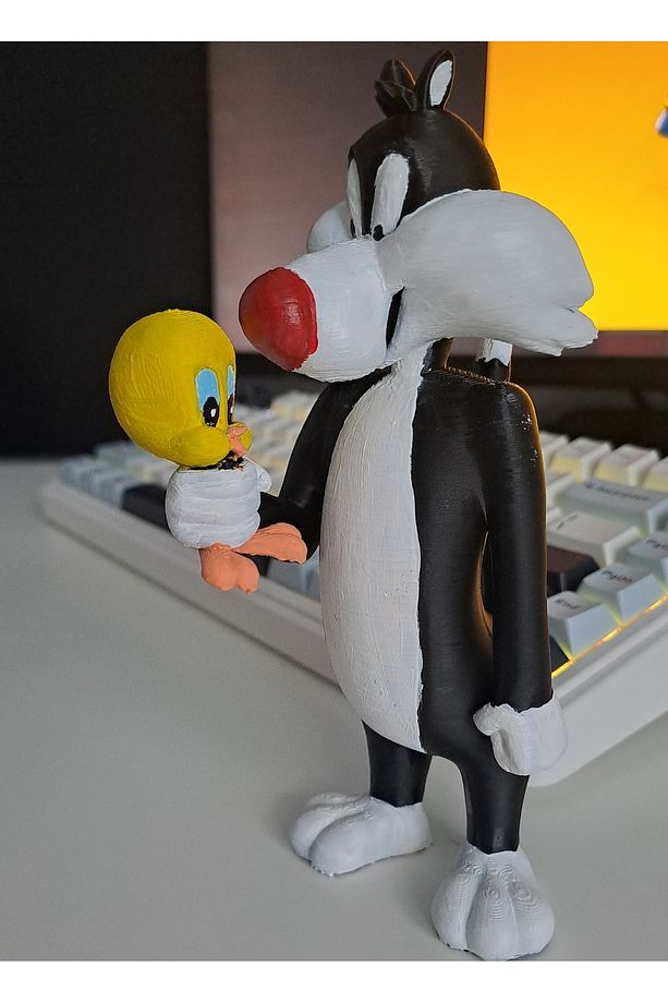 Sylvester ve Tweety 3d Figür Oyuncak Figür 15 Cm - 2