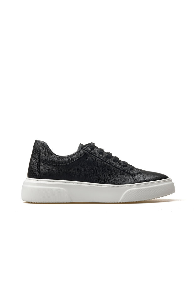 Men's Genuine Leather Casual Shoes 25Y Ykm-23651 m Black
