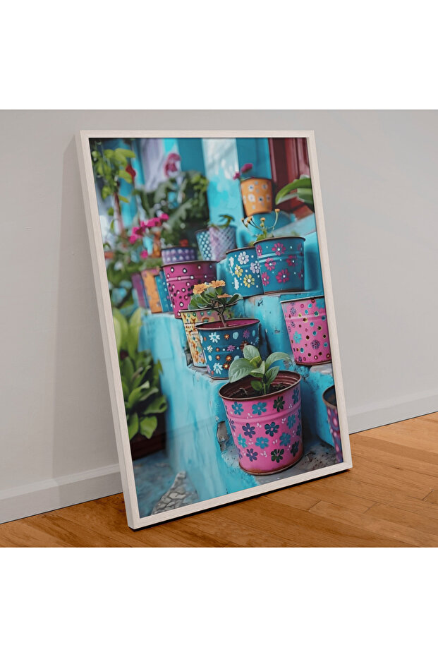 500 Piece Puzzle Colorful Bucket Flower Pots - 5