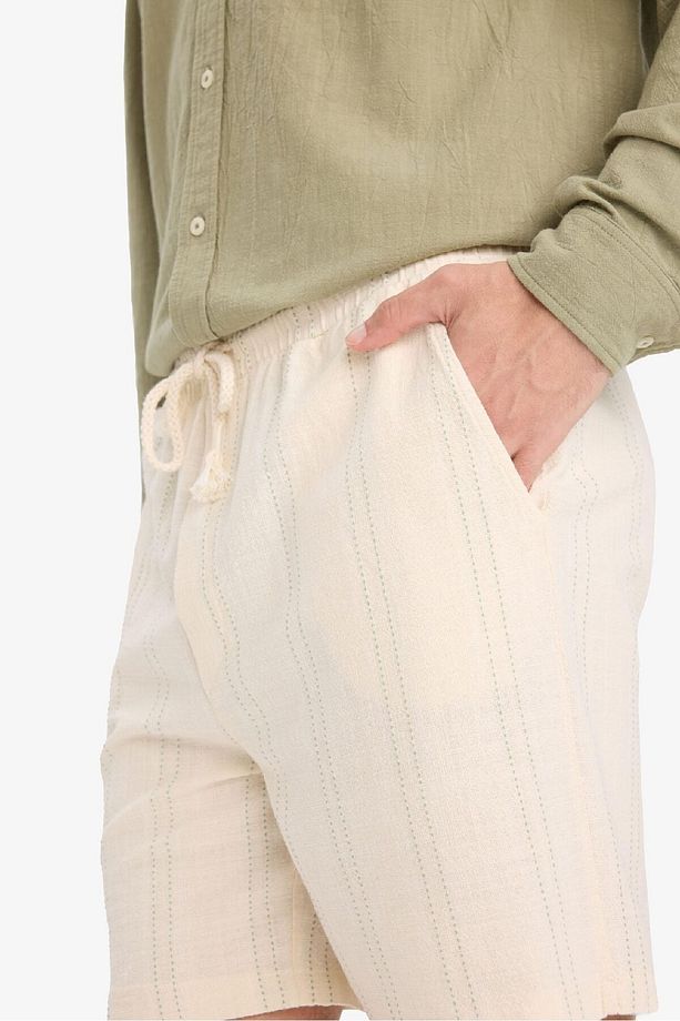 Regular Fit Dokulu Bermuda Şort E2234AX25SM - 5