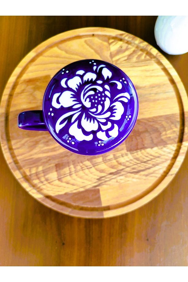 Revve Çiçek Motifli Kupa - 240 ml - 4