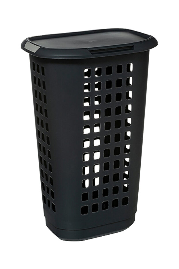Rectangular Shape Hugger Laundry Hamper with Lid - 1
