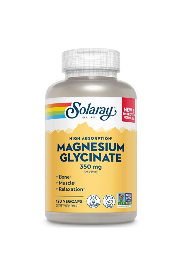 Magnesium Glycinate, 350 mg, 120 Veggie Capsules, Support Muscle Function