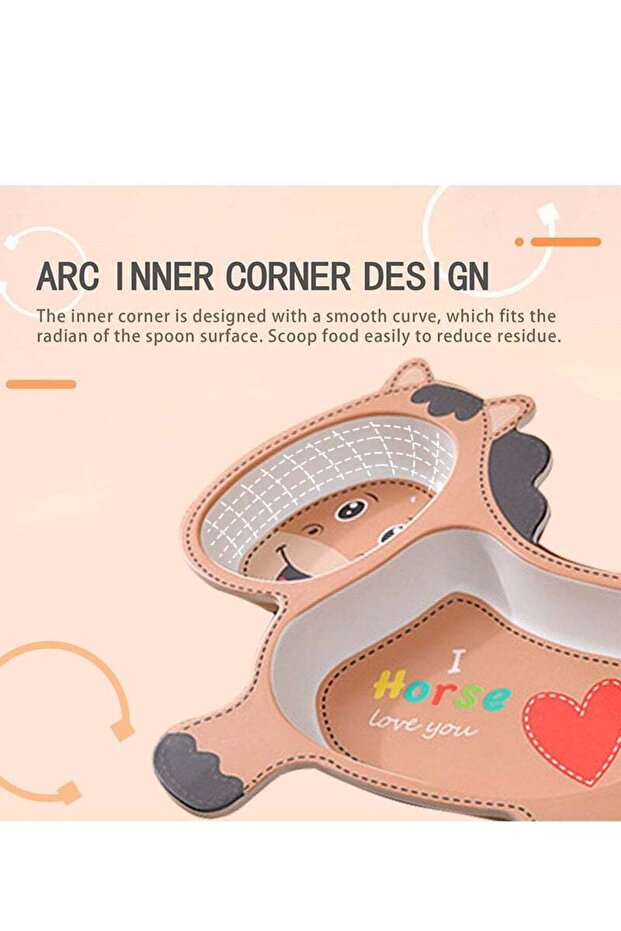 طقم أدوات مائدة كرتوني مكون من 5 قطع - 4