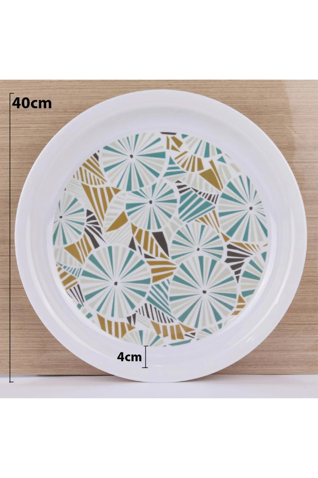 صينية تقديم دائرية من الميلامين مقاس 40 سم - 2