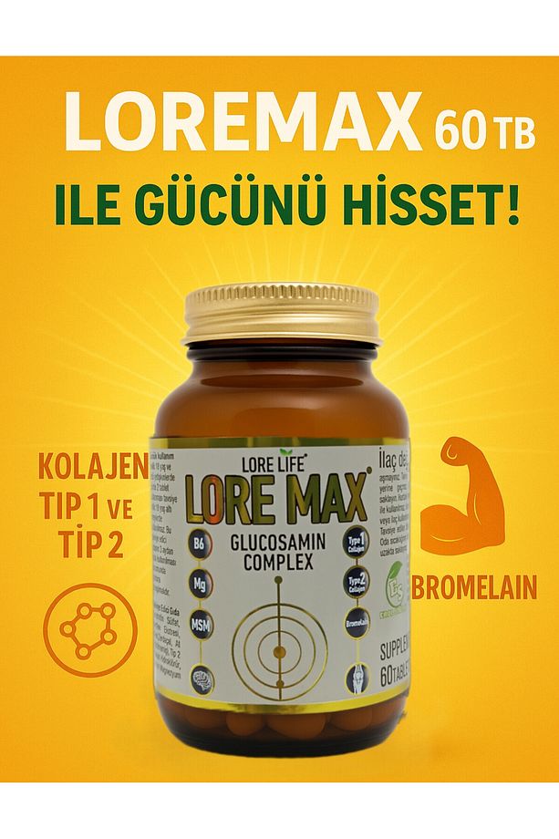 LOREMAX GLUKOZAMİN COMPLEX 60 TB - 4