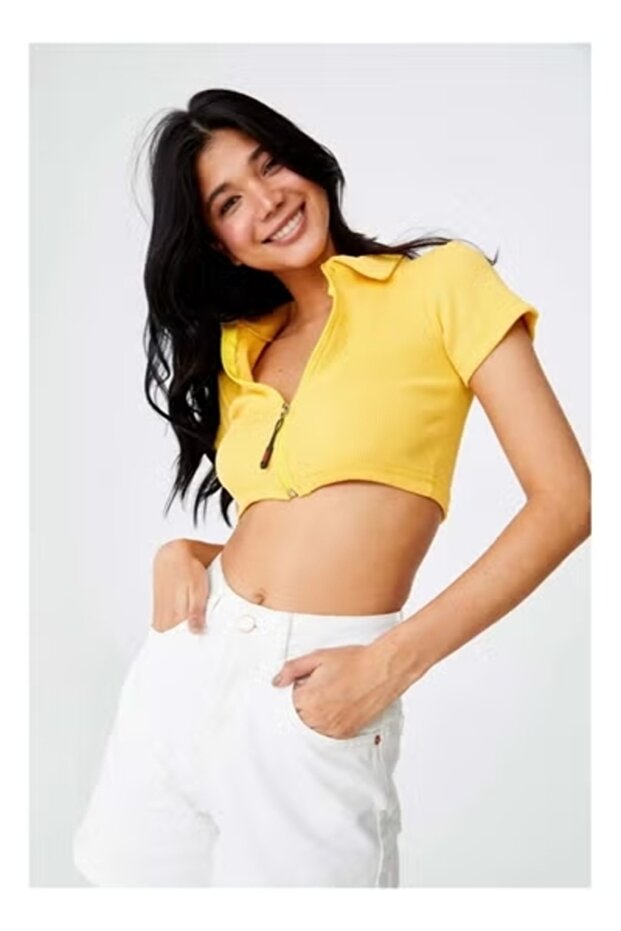 Yellow Crop Top - 2