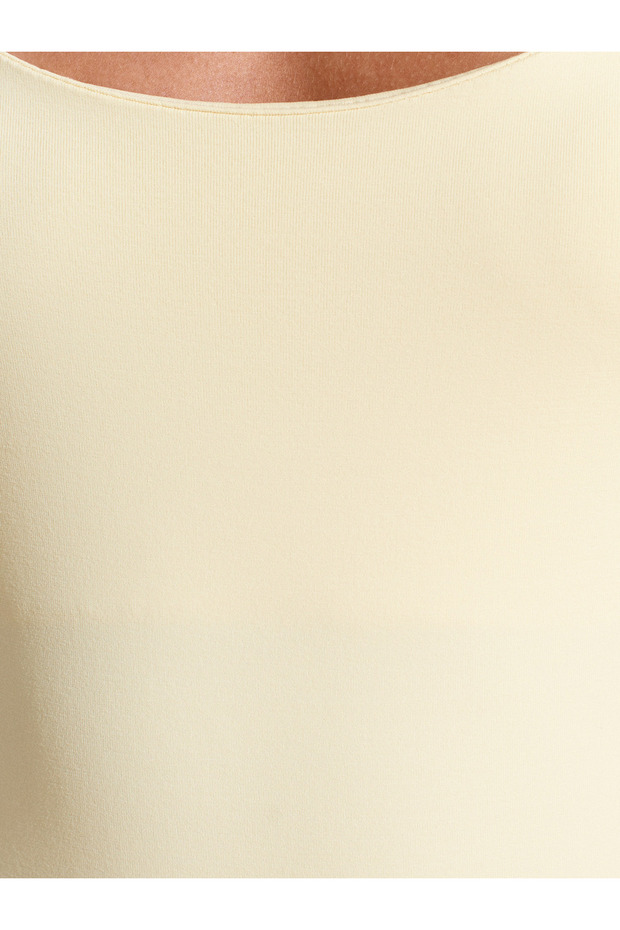 20977 قميص رياضي أساسي بحزام سميك - أصفر - 4