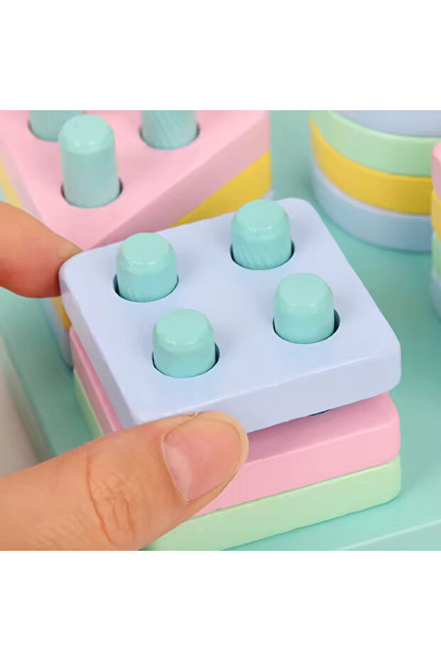 - شكل مستطيل خشبي من الماكرون - 5